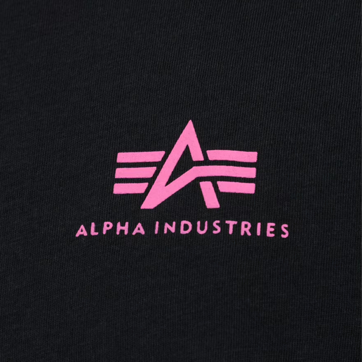 T-Shirt Basic T Small Logo Black Magenta