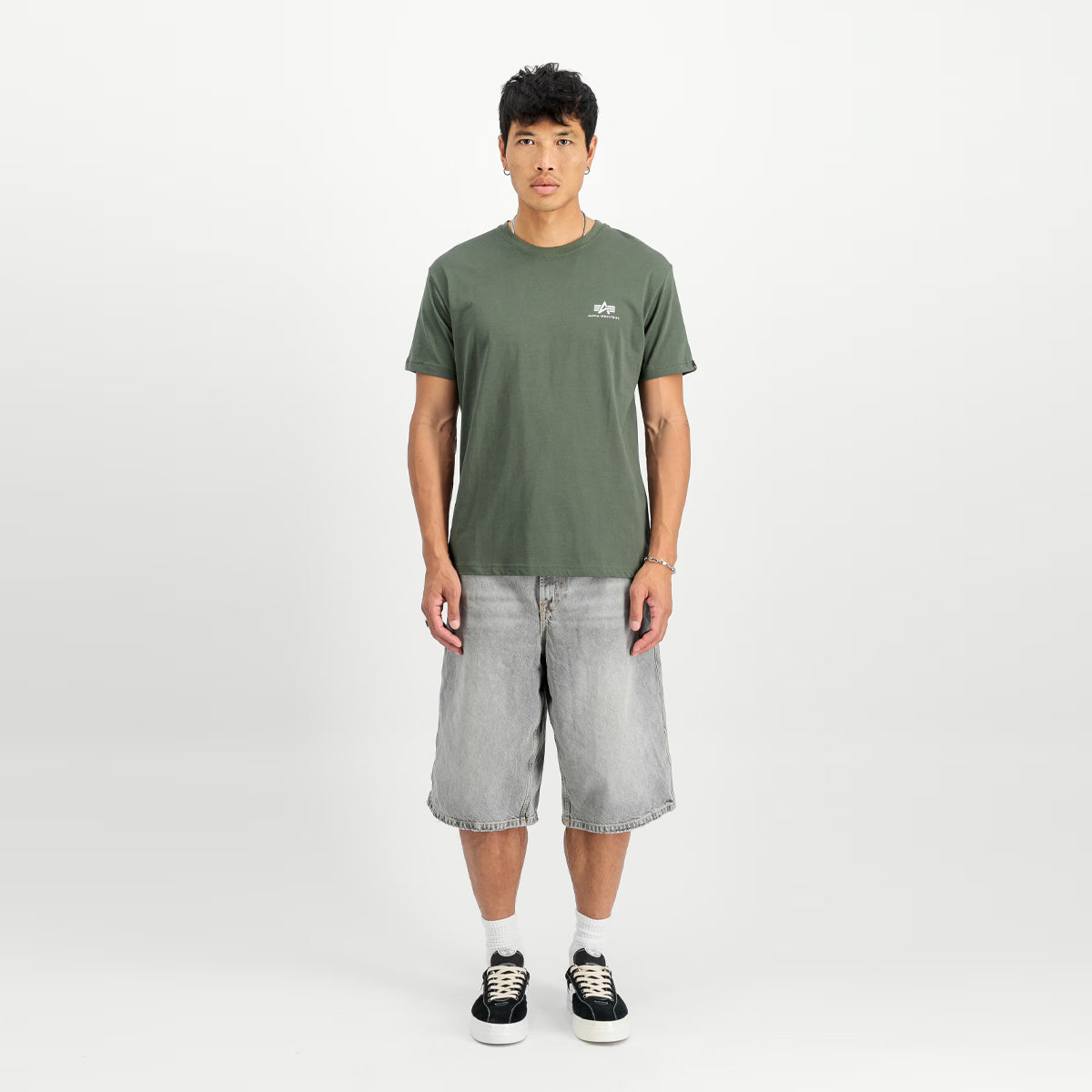 T-Shirt Basic T Small Logo Dark Olive
