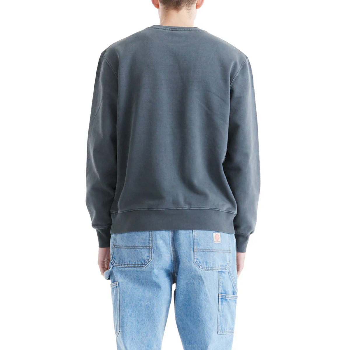 Felpa Shield Garment Dyed Crew Antracite