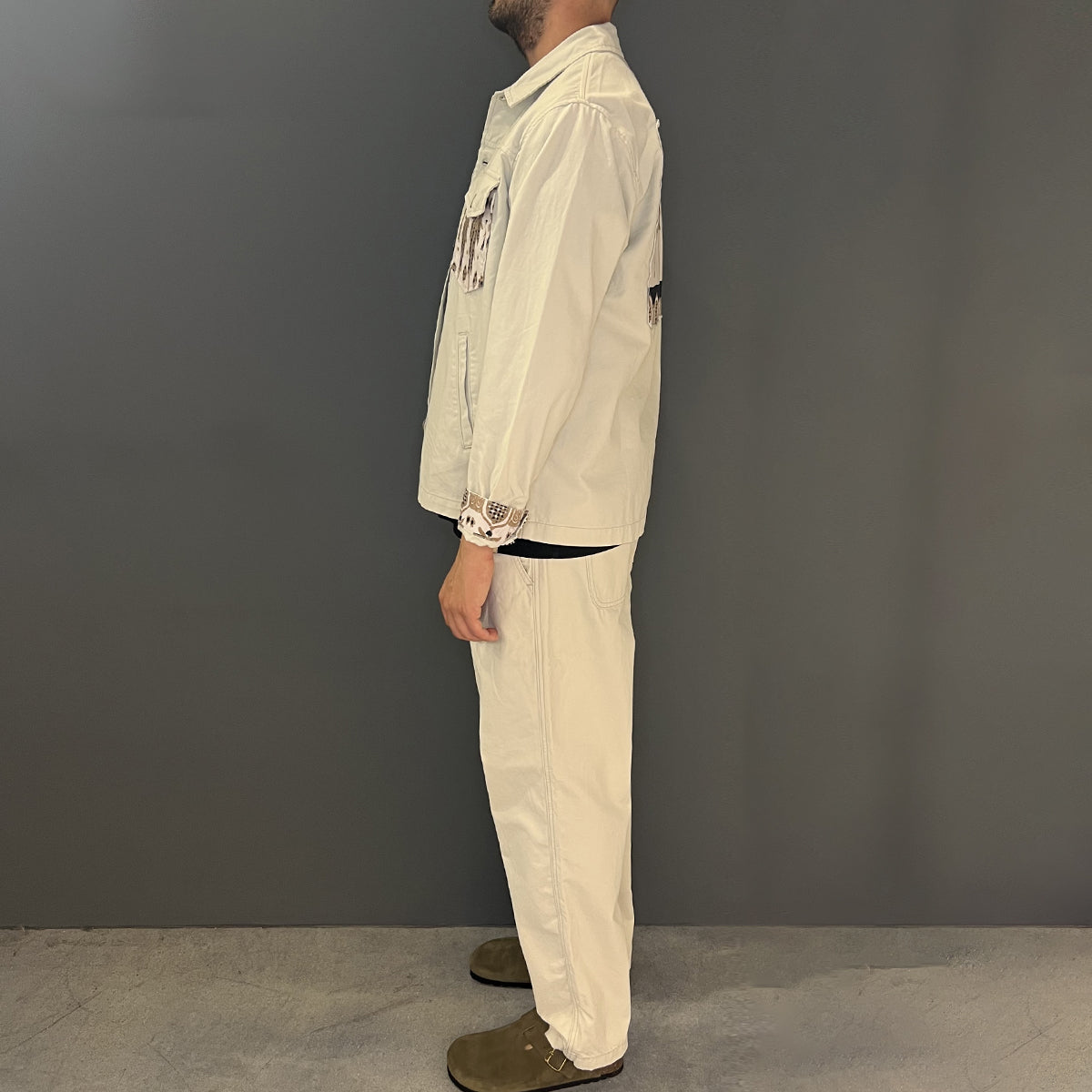 Pantaloni Canvas Essential Off White