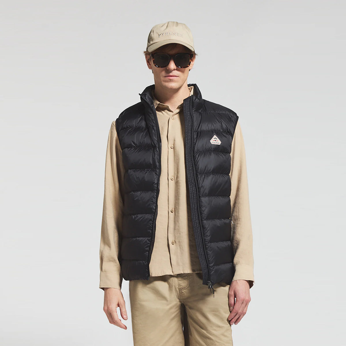 Arial Sleeveless Down Jacket Black
