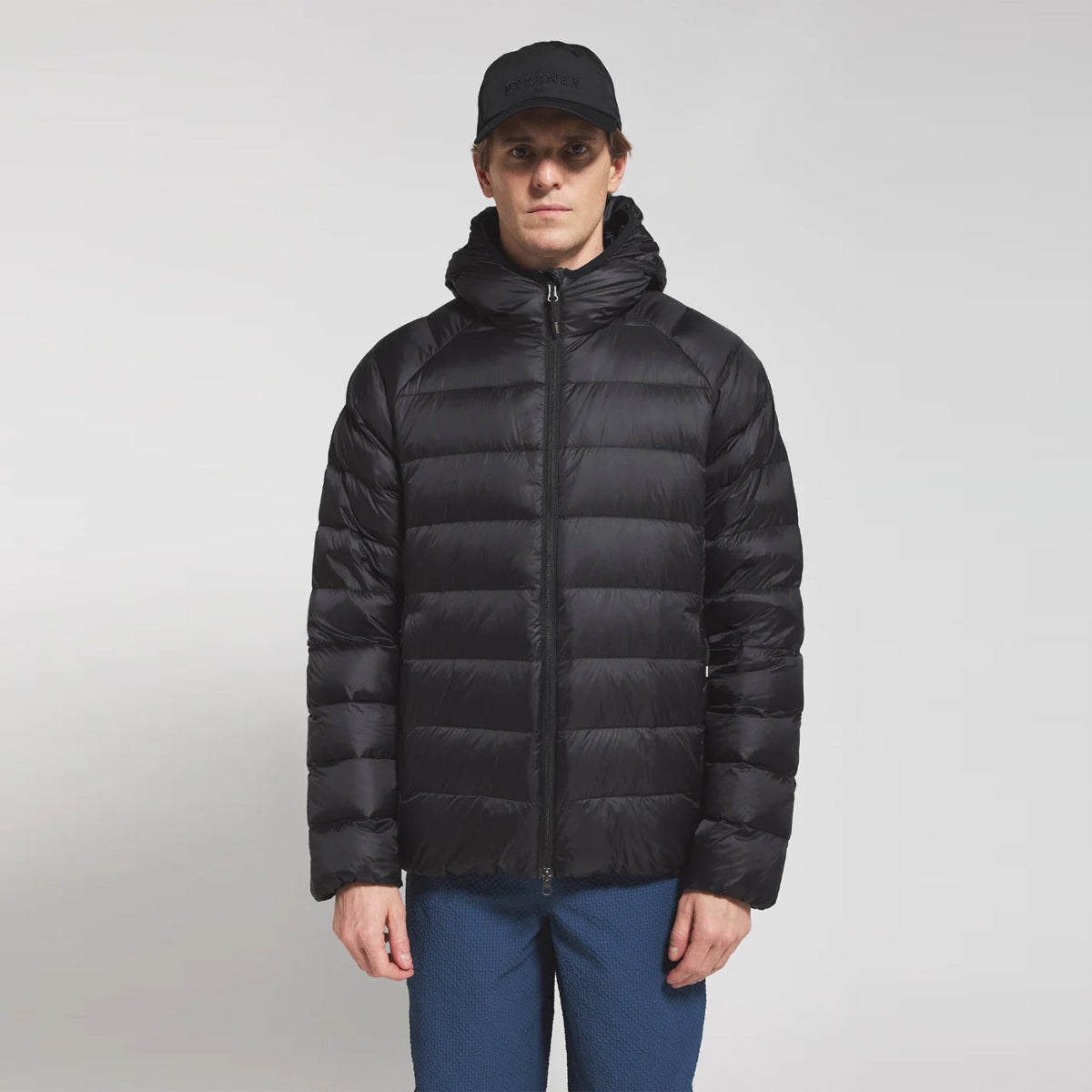 Arial Hooded Down Jacket Black