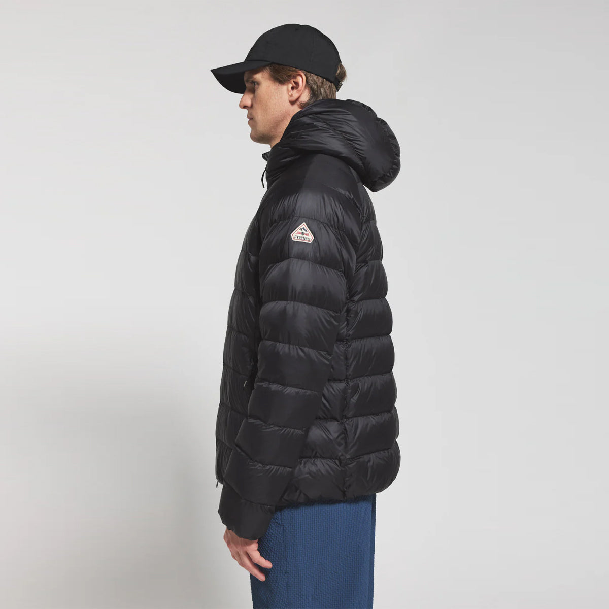 Arial Hooded Down Jacket Black