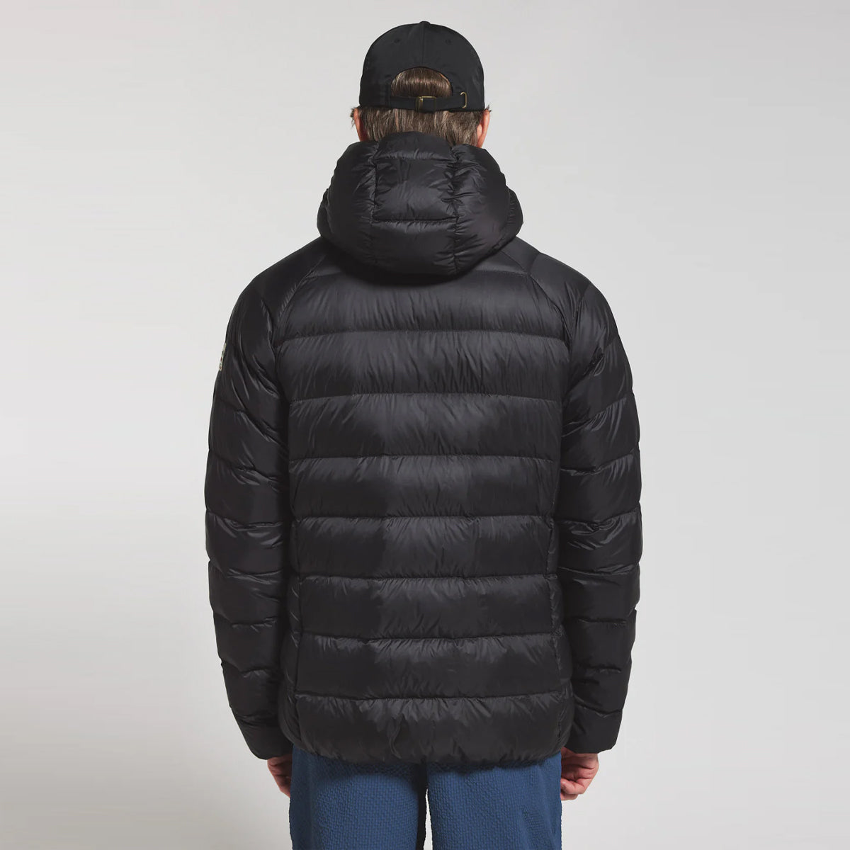 Arial Hooded Down Jacket Black
