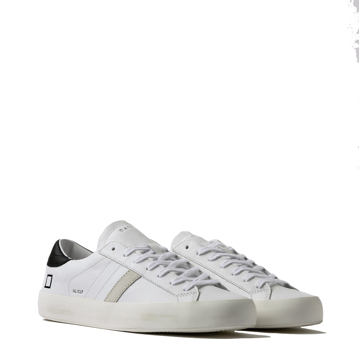 Sneakers Hill Low Calf White Black