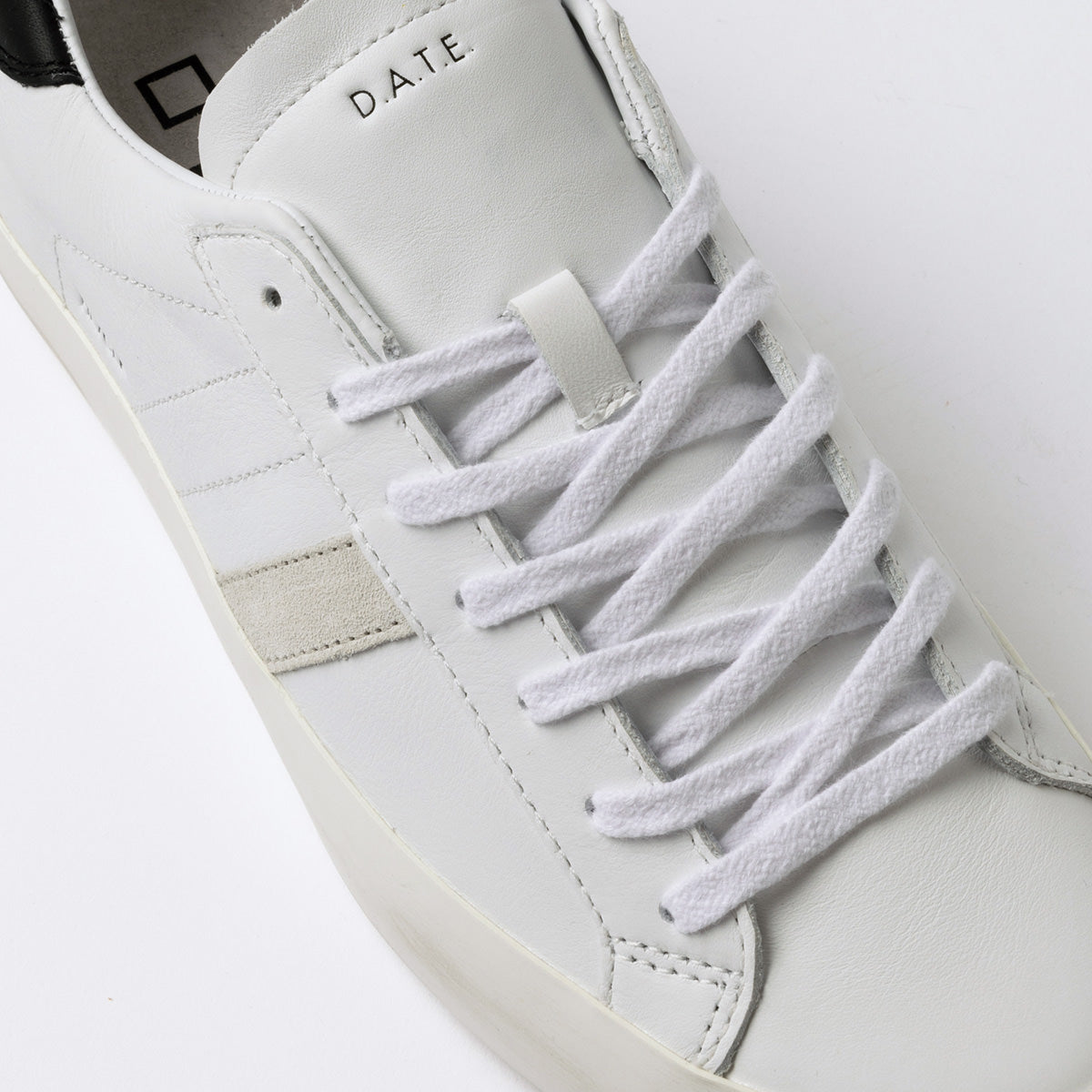 Sneakers Hill Low Calf White Black