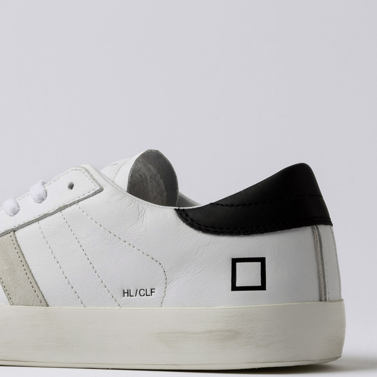 Sneakers Hill Low Calf White Black