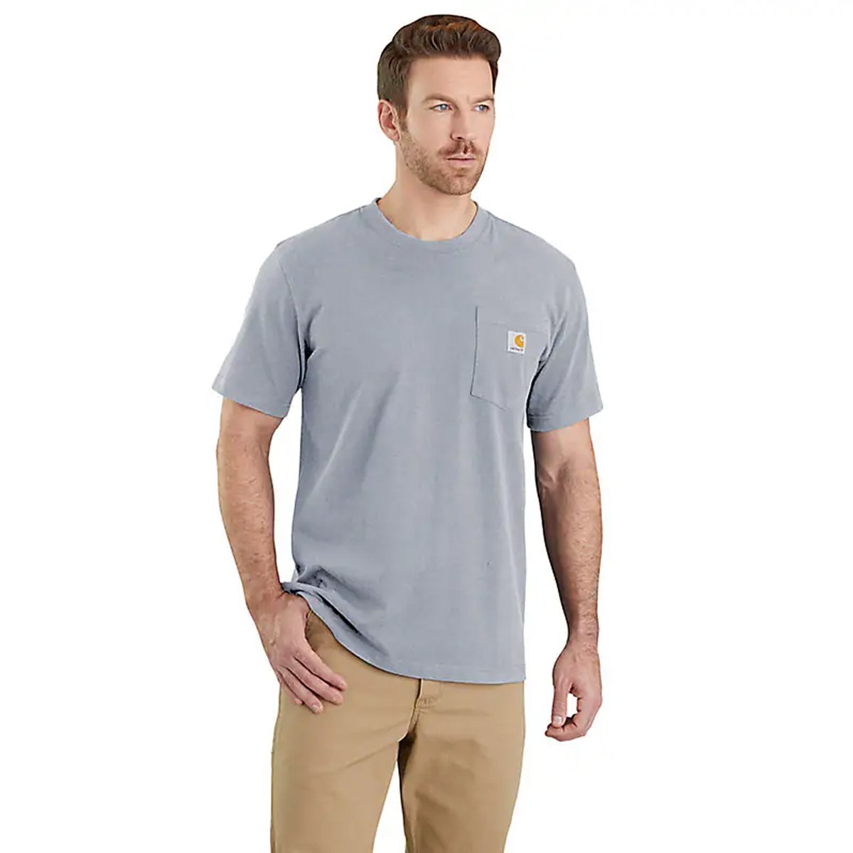 T-Shirt Pocket K87 Heather Grey