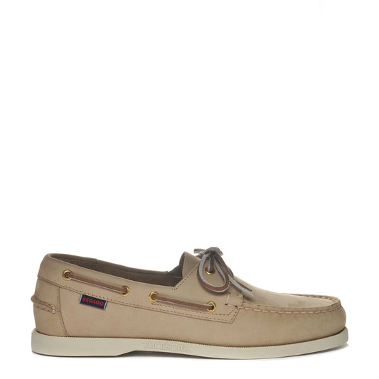 Scarpa da barca Portland Nubuck Beige Camel Beige