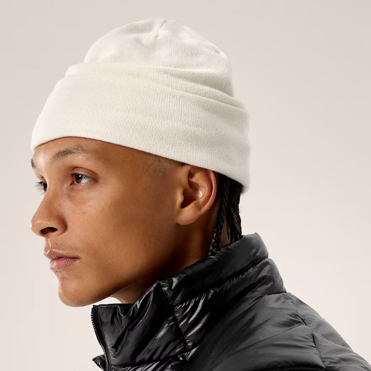 Berretto Embroidered Bird Toque Arctic Silk