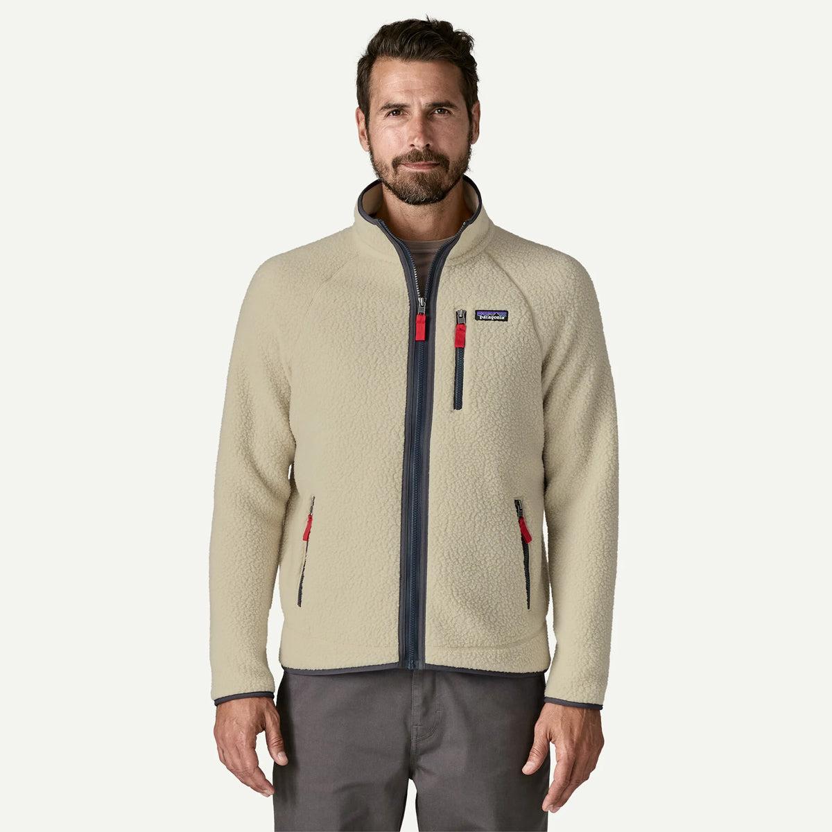 Giacca in pile Retro Fleece Pelican Smolder Blue