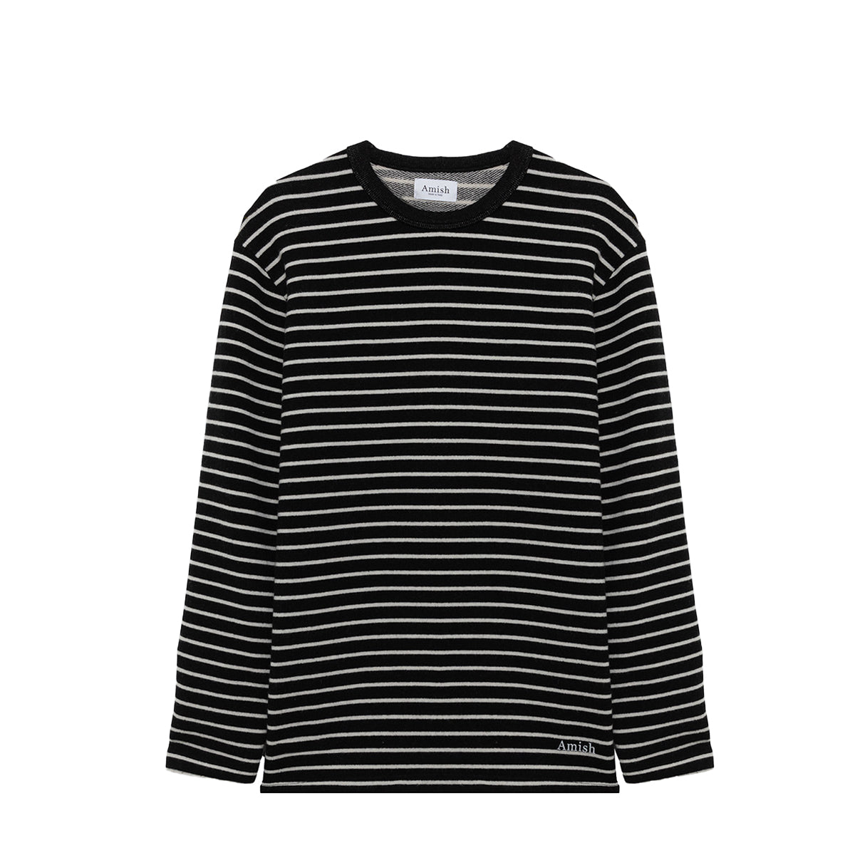 Pullover Stripe Off White Black