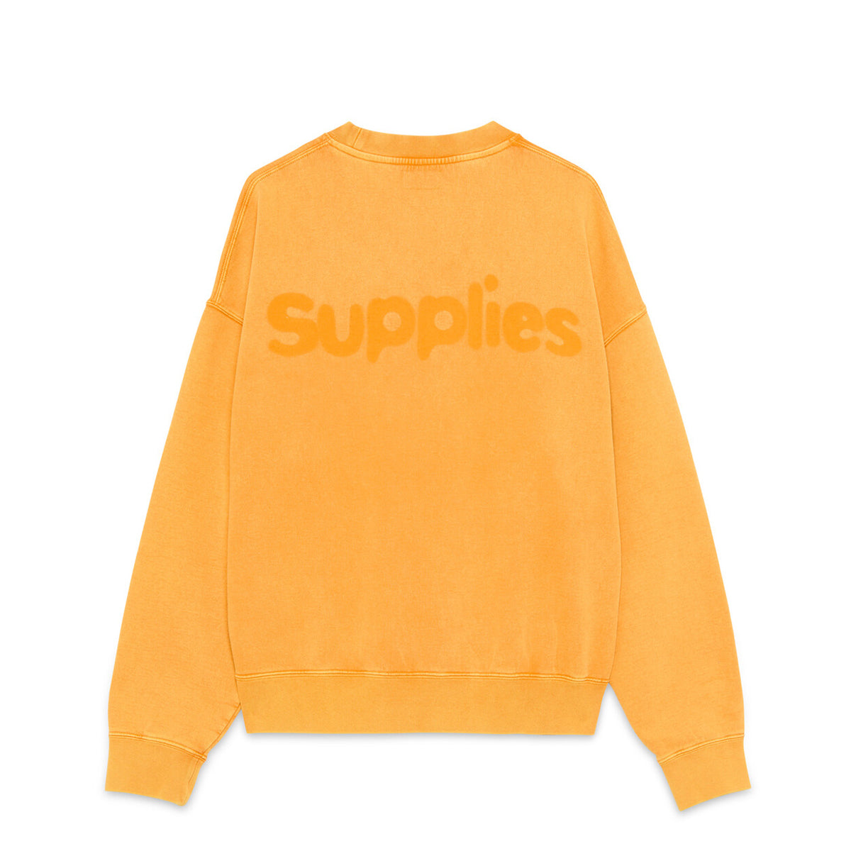 Felpa Crew Man Shadow Logo Orange