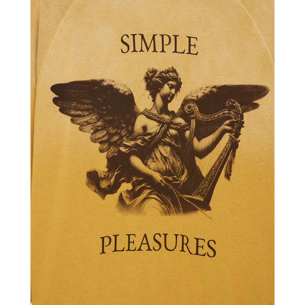 Felpa Fleece Black and Blue Crew York Yellow