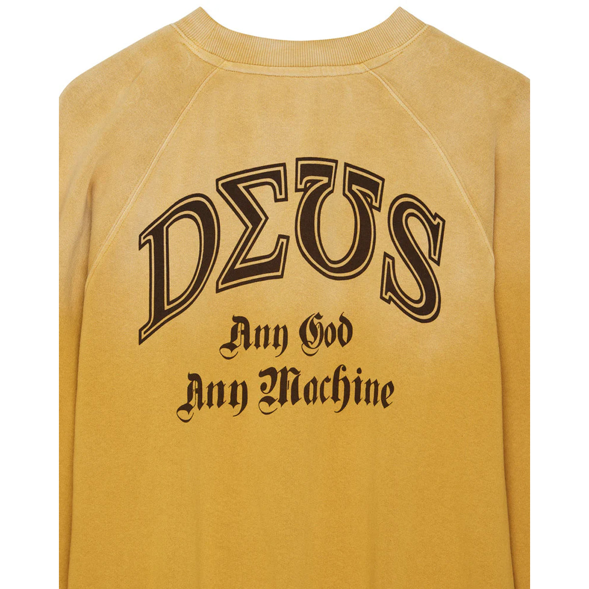 Felpa Fleece Black and Blue Crew York Yellow