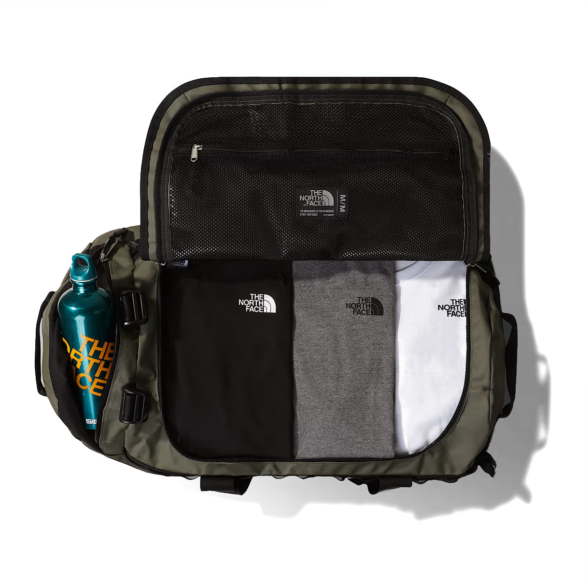 Borsone Base Camp M New Taupe Green TNF Black