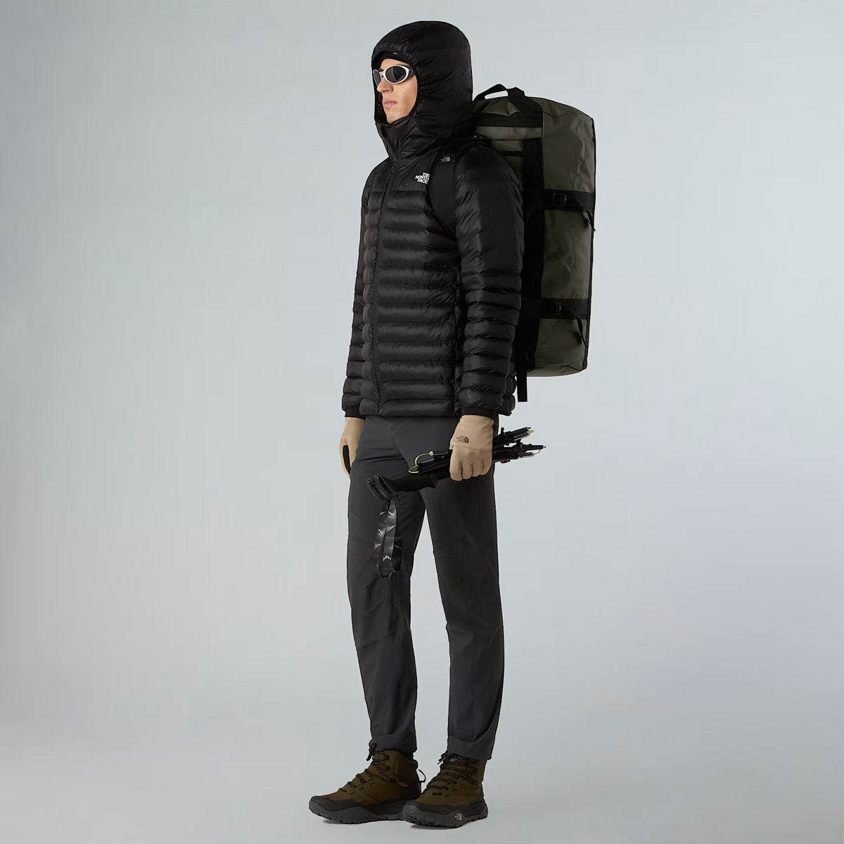 Borsone Base Camp M New Taupe Green TNF Black