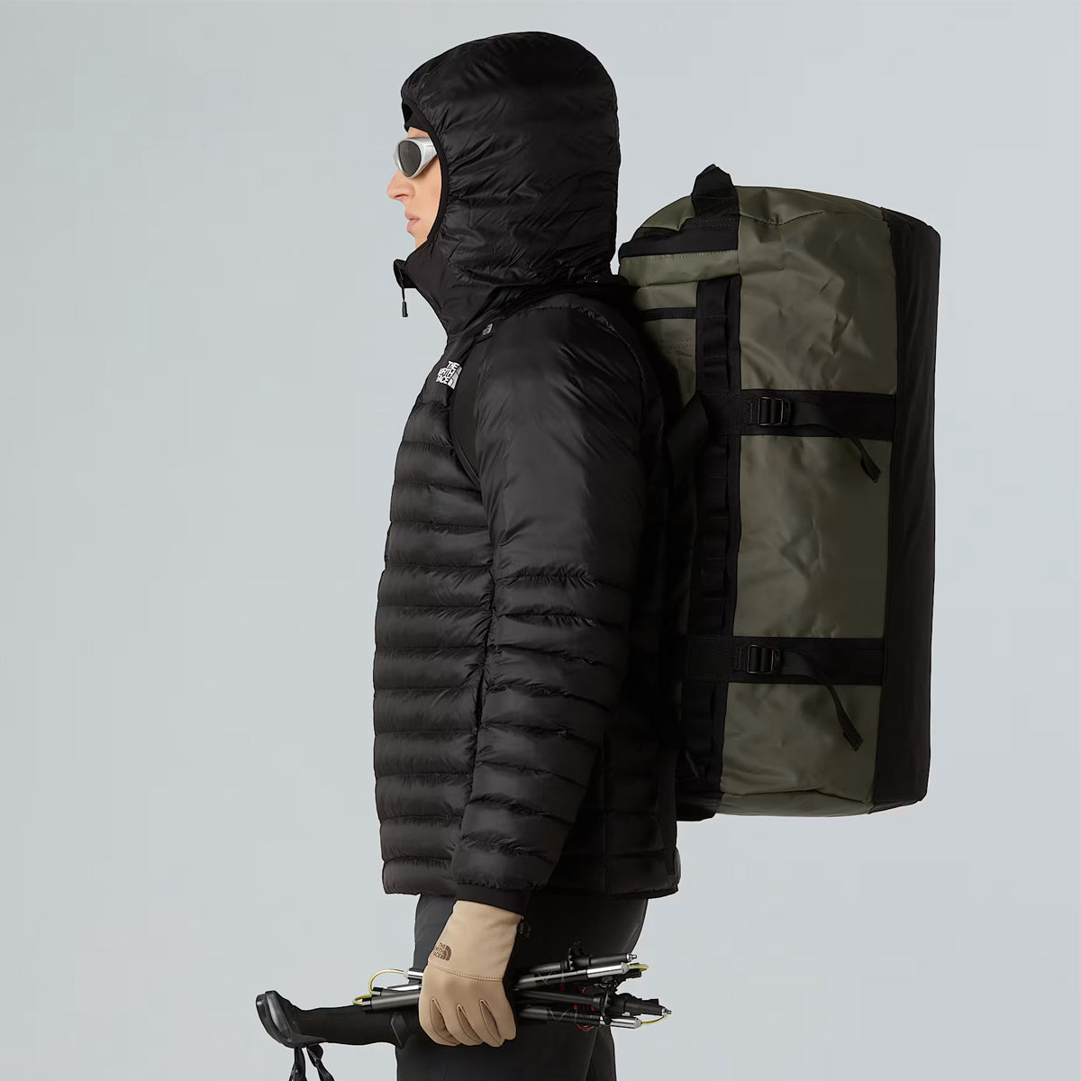 Borsone Base Camp M New Taupe Green TNF Black
