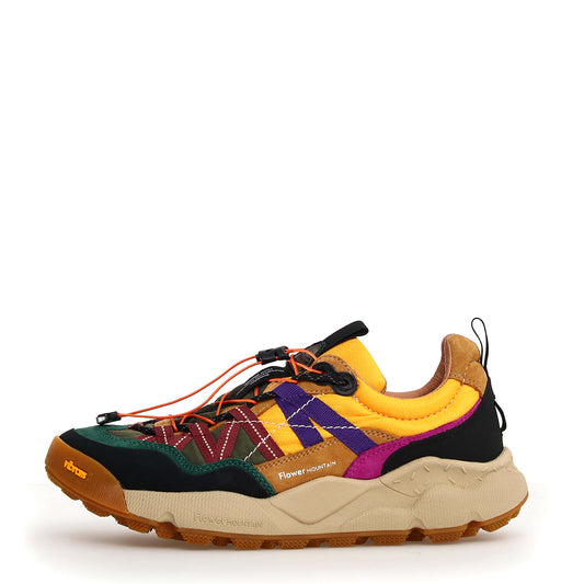 Sneakers Unisex Iwano 2 Black Cognac Yellow