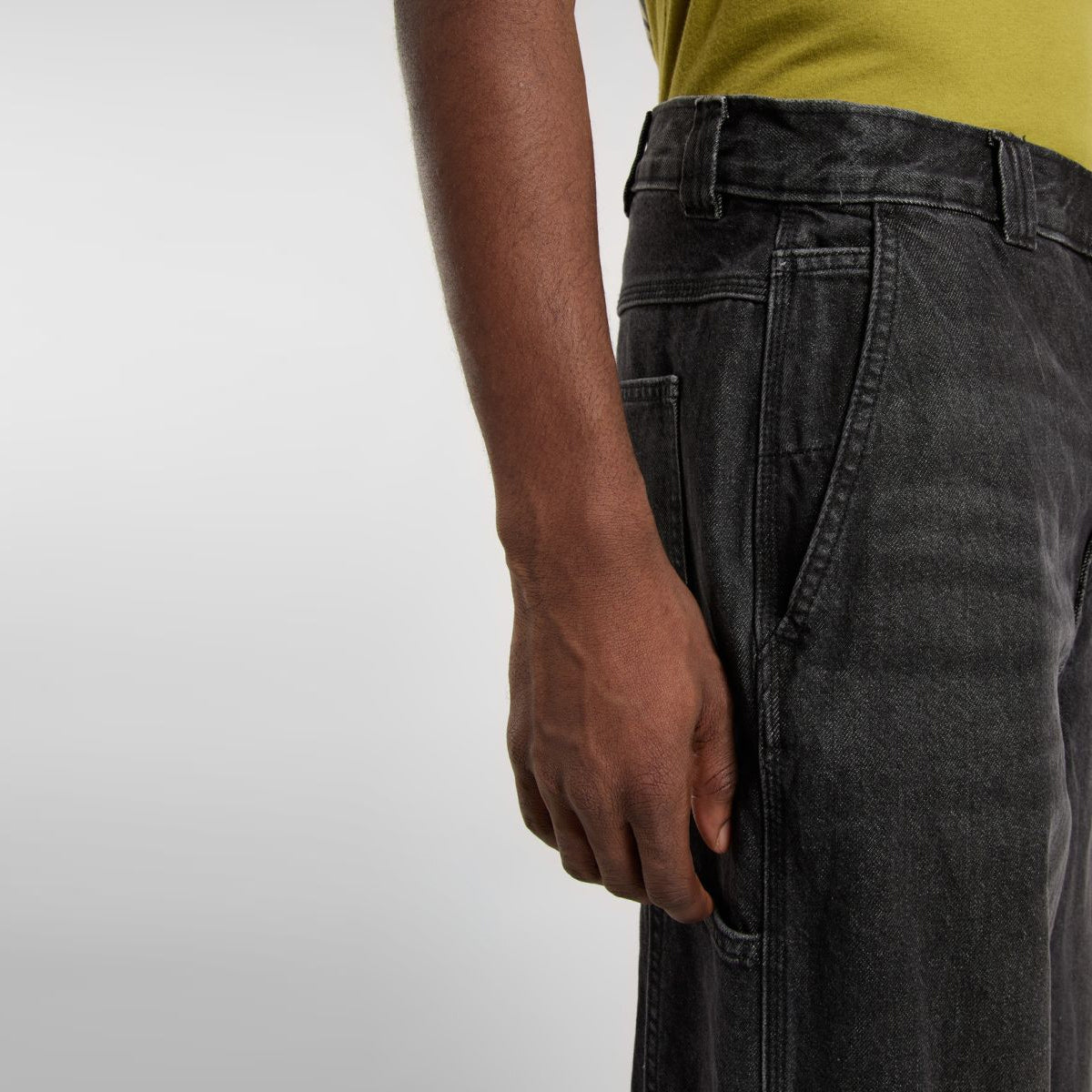 Jeans Madison Loose Black Wash Faded