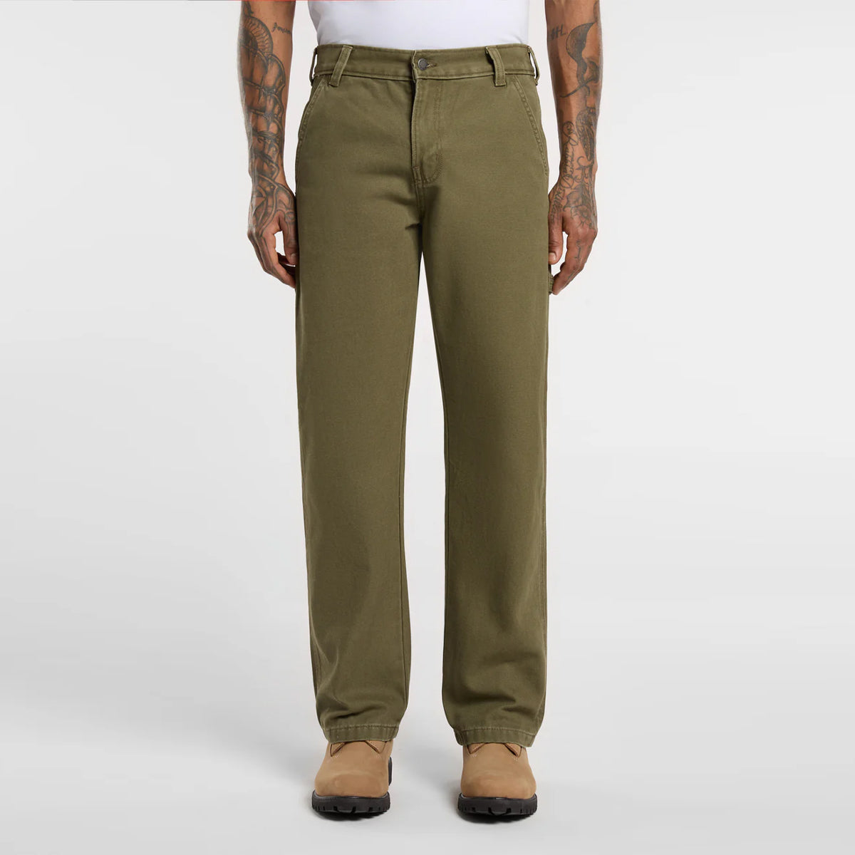 Pantaloni Canvas Carpenter Military Green