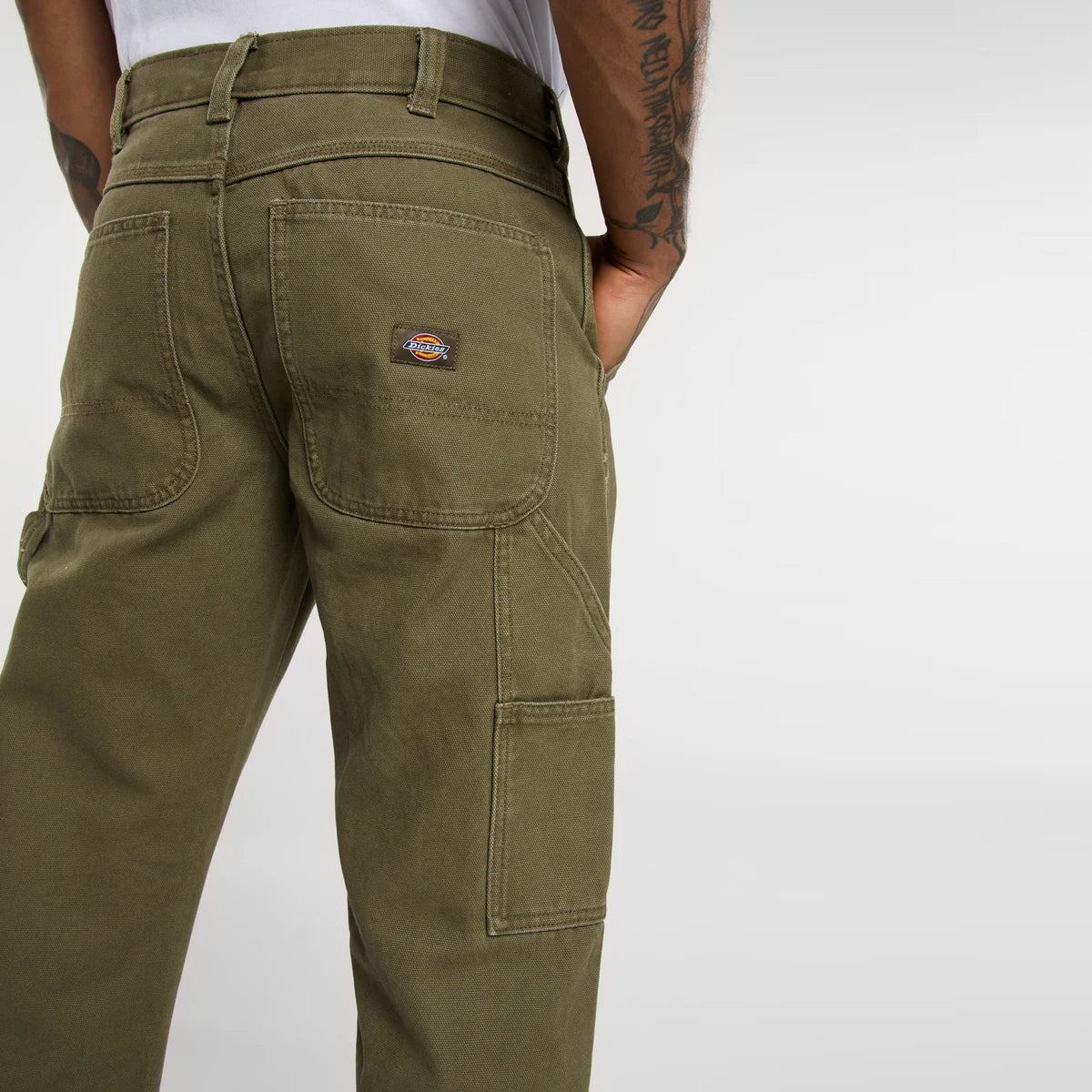 Pantaloni Canvas Carpenter Military Green