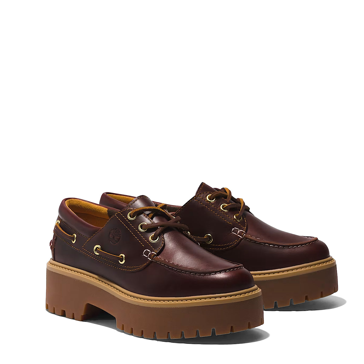 Scarpa da barca con Plateau Stone Street Rootbeer
