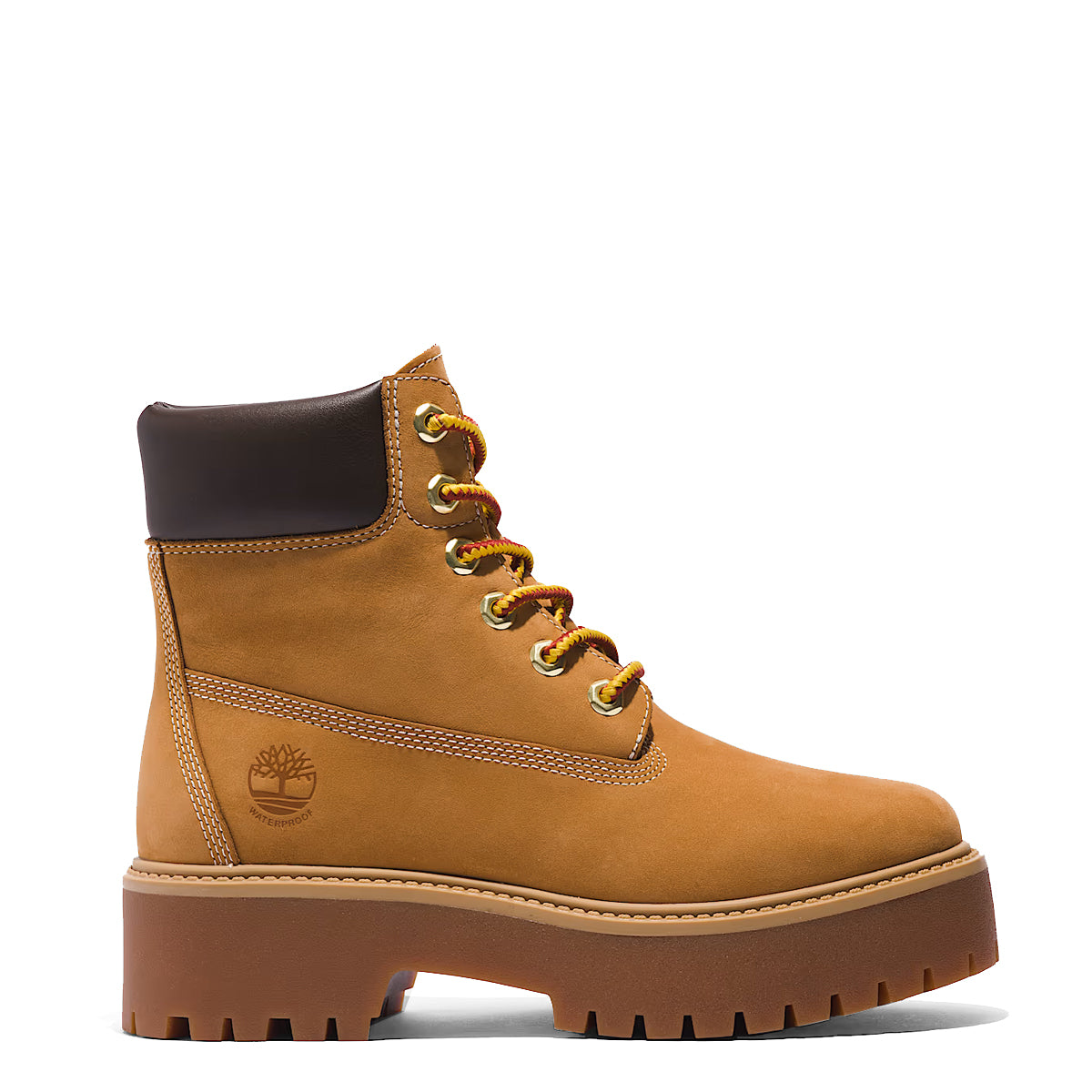 Stivale Donna Premium con Plateau Stone Street 6-Inch Wheat