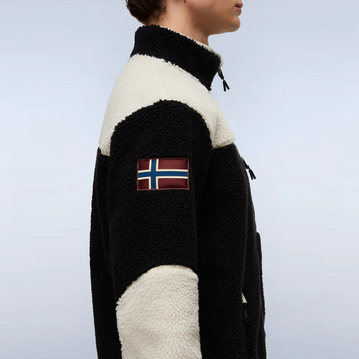 Felpa in pile Yupik Multicolour Black