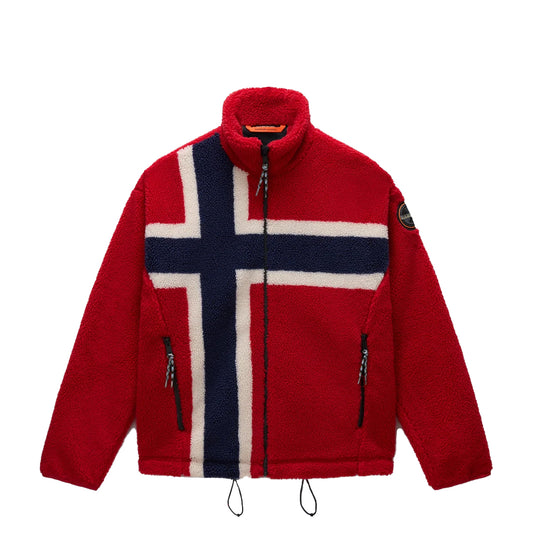 Felpa in pile Fiemme Medium Red