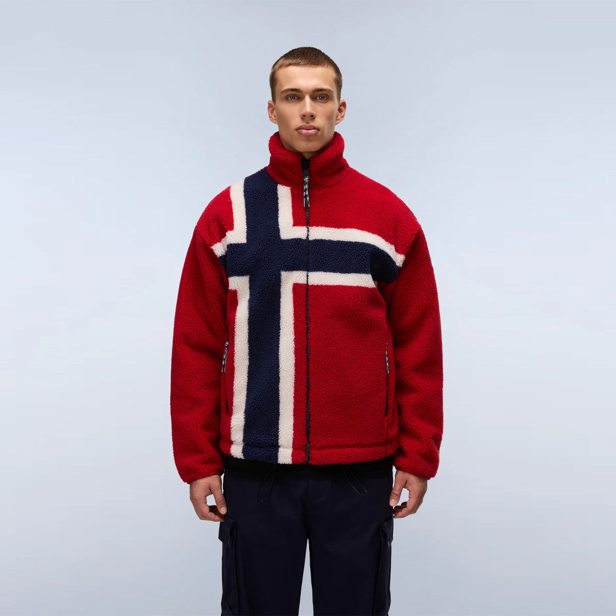 Felpa in pile Fiemme Medium Red