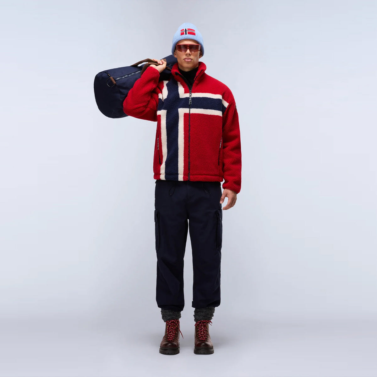 Felpa in pile Fiemme Medium Red