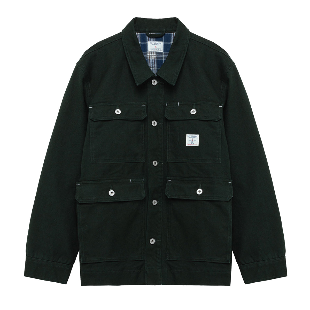 Giacca Hunting in canvas Dark Green