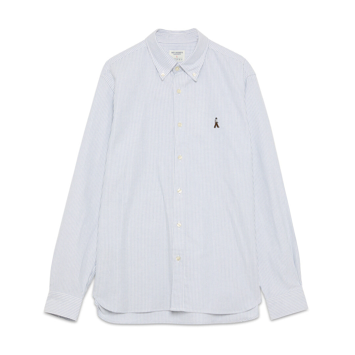 Camicia John Oxford Stripe White Blue