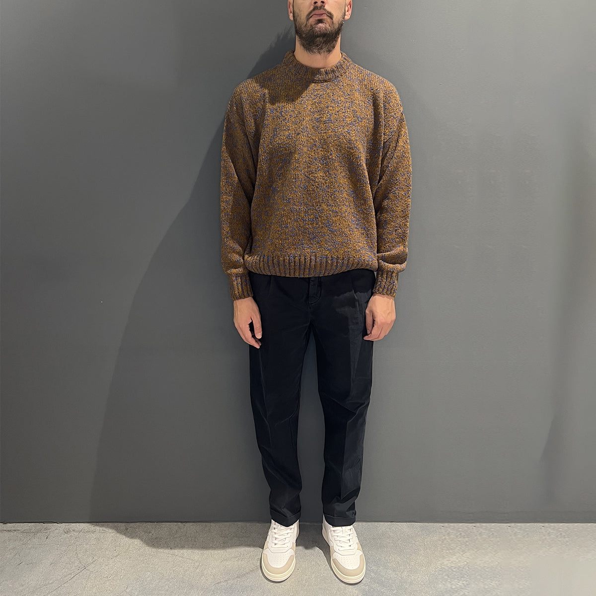 Pantaloni Alfred Chino Pinces Navy Blue