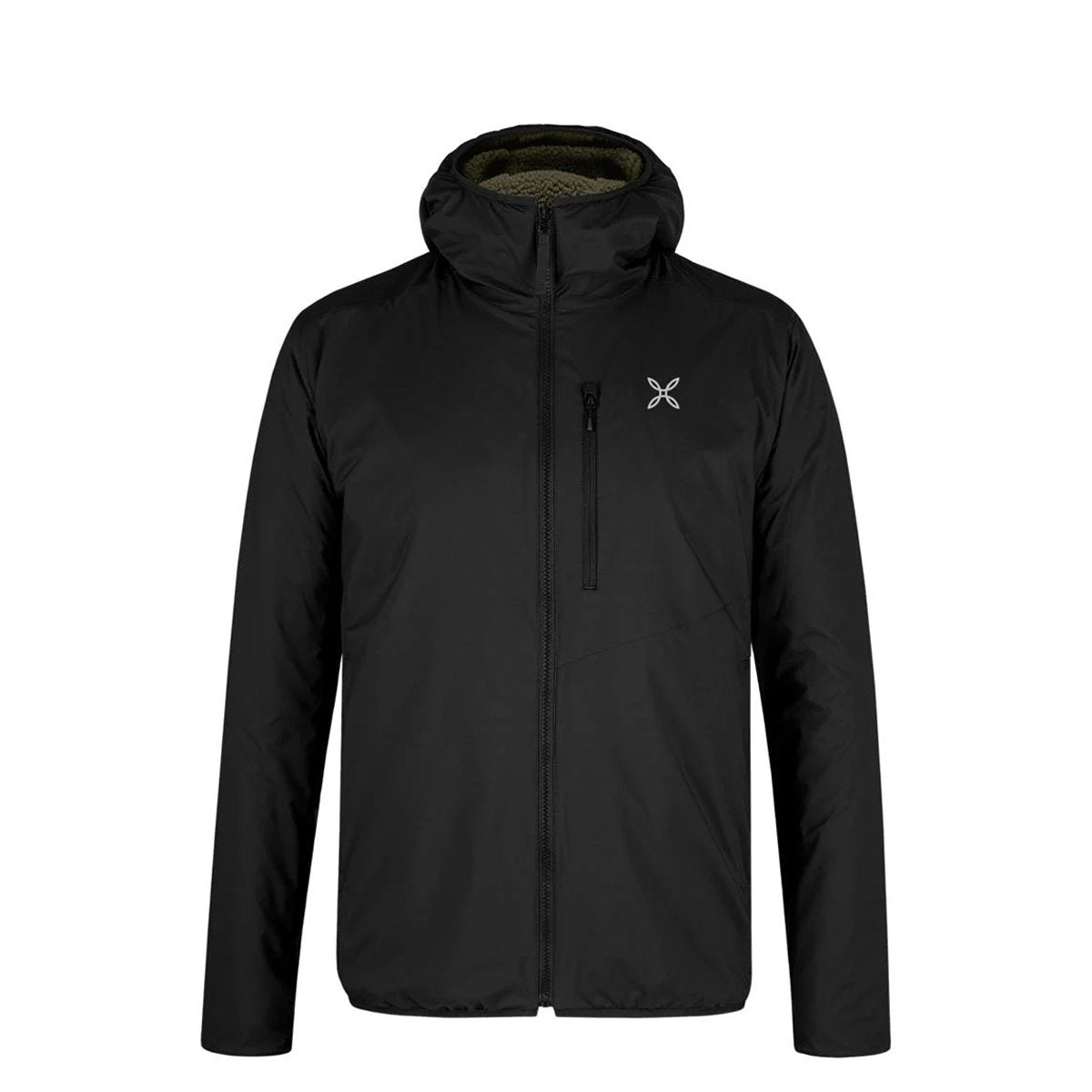 Giacca Sherpa Reversibile Black Verde Salvia