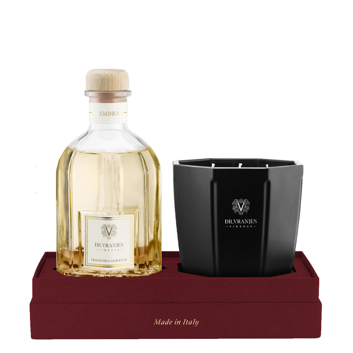 Gift Box Ambra 500 ml + Candela 500 gr