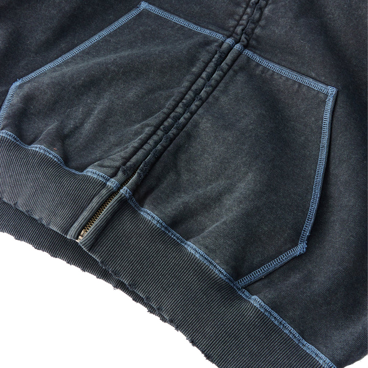 Felpa Stitched Full Zip Black