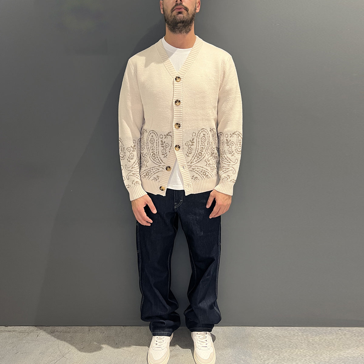 Cardigan Halfdana Cream