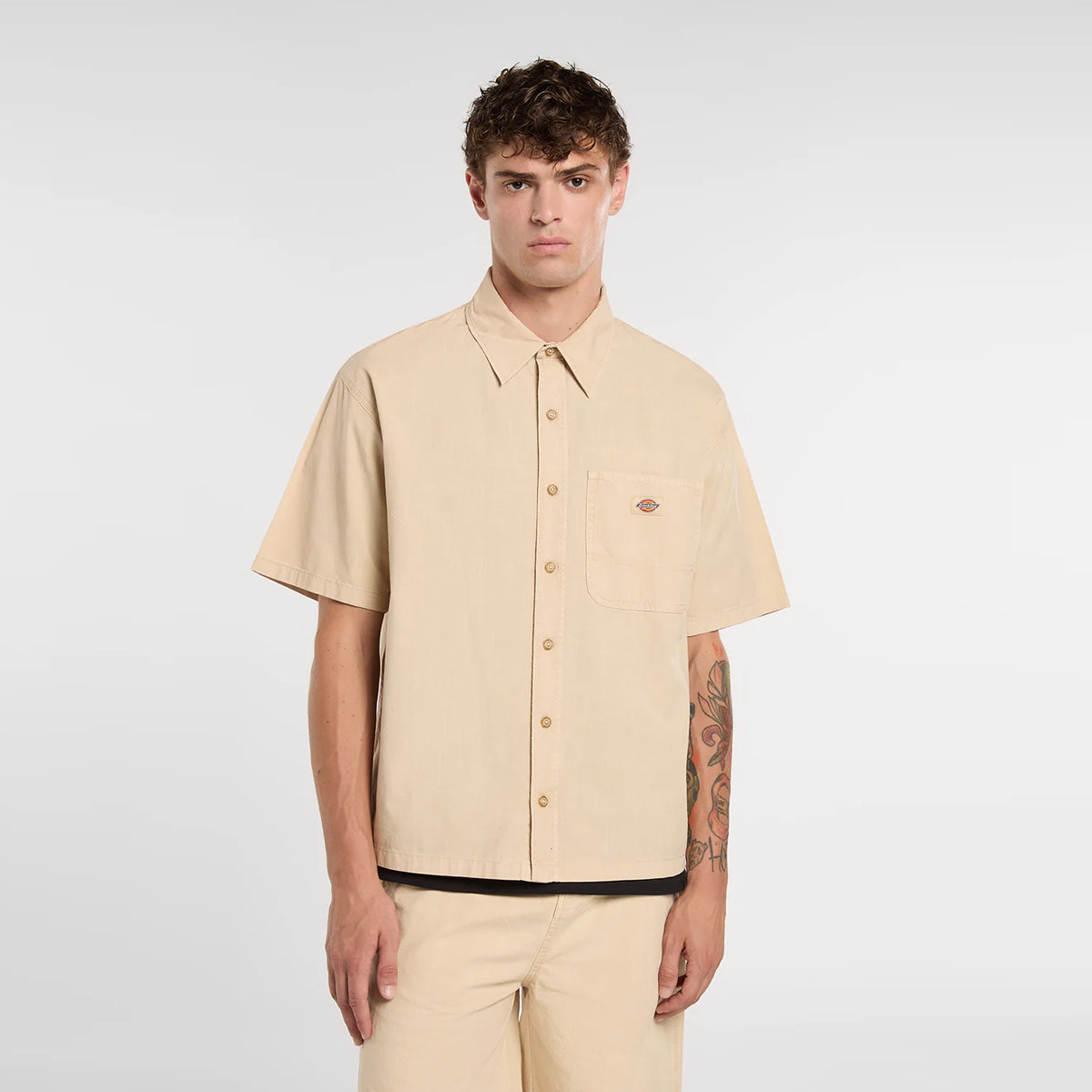 Camicia a maniche corte Vernal Wood Ash