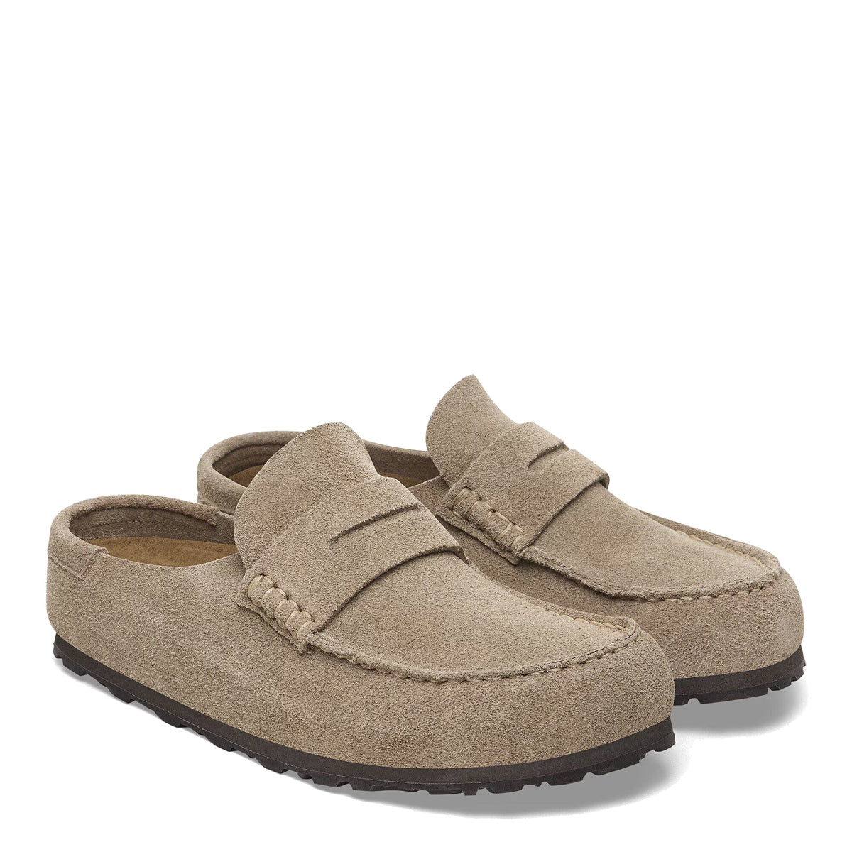 Mocassino Naples Wrapped Suede Taupe