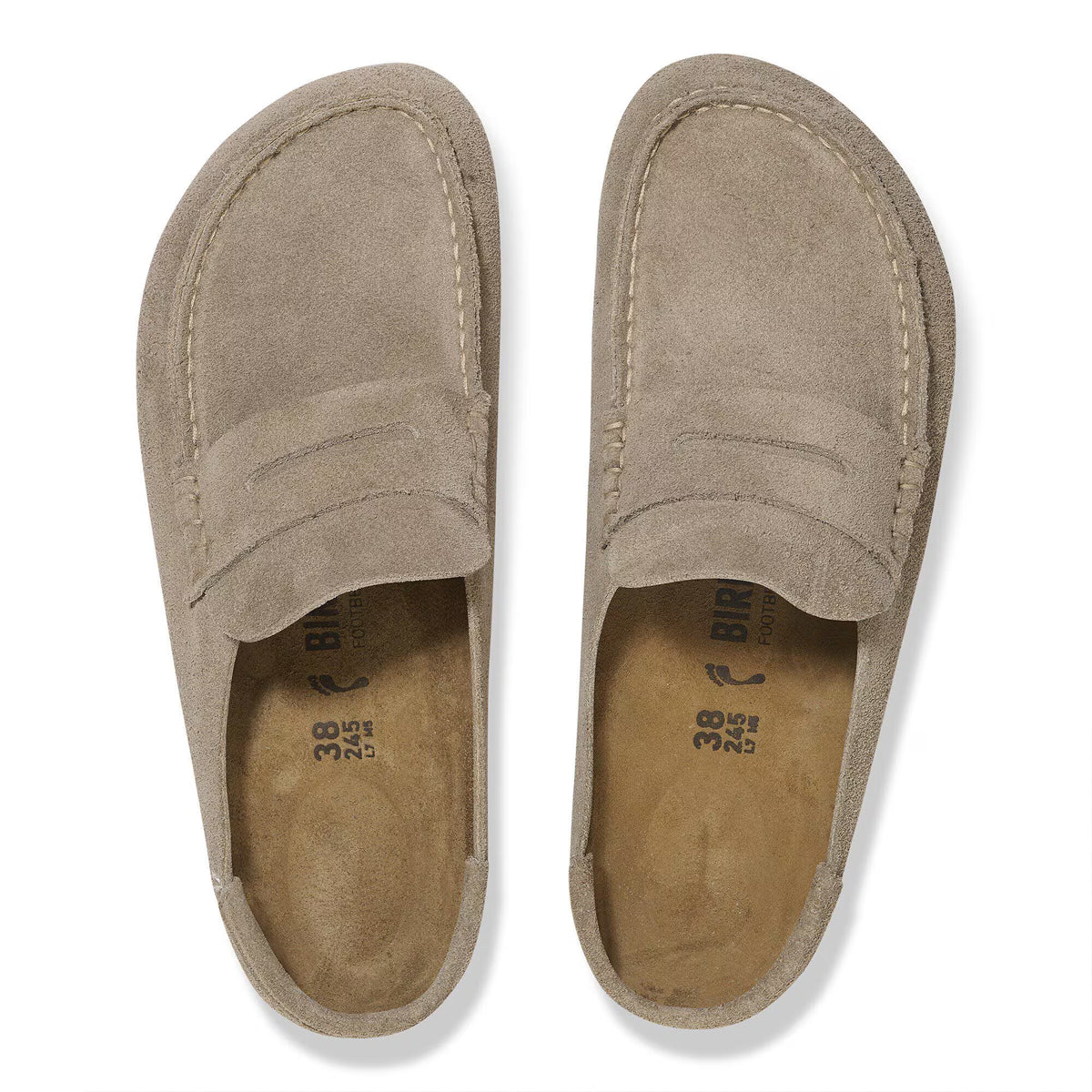 Mocassino Naples Wrapped Suede Taupe