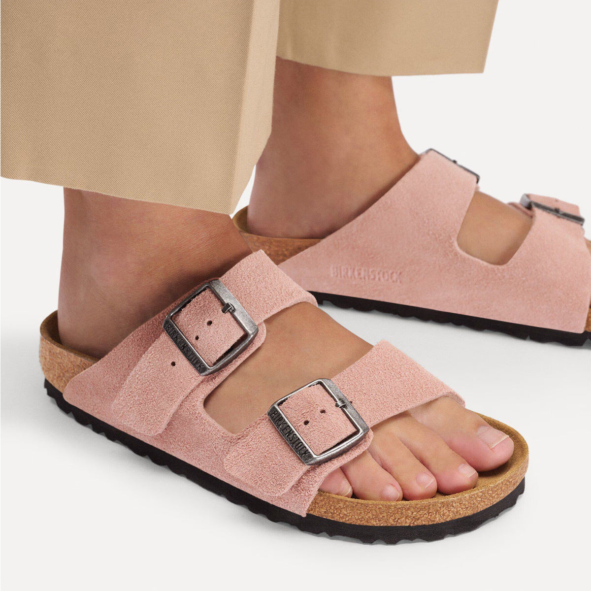 Sandali Arizona Suede Pink Clay
