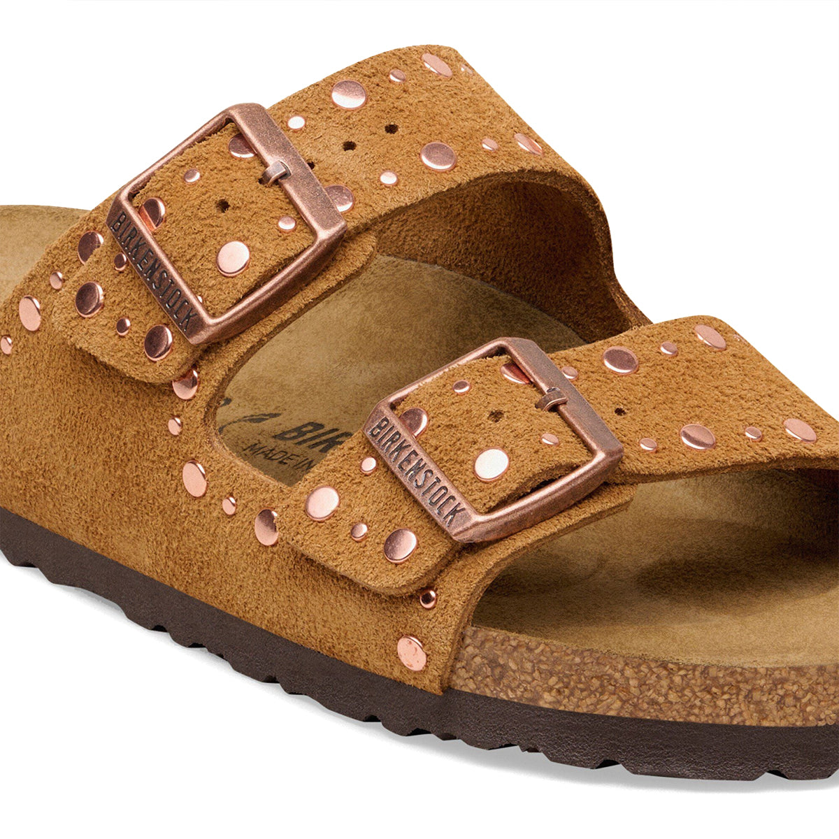 Sandali Arizona Suede Rivet Mink