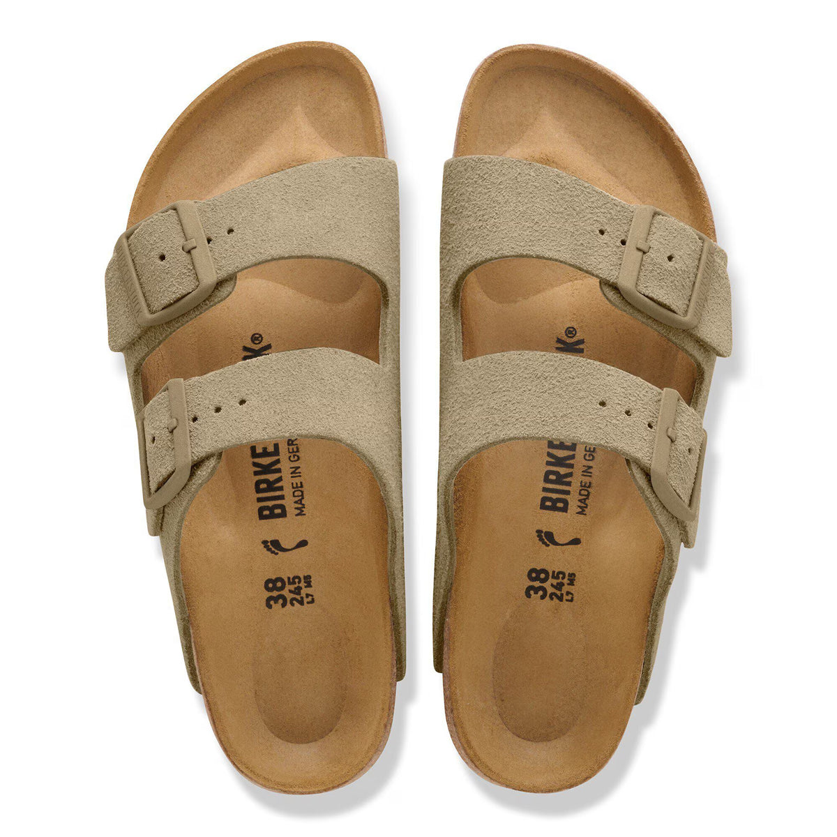 Sandali Arizona Suede Faded Khaki