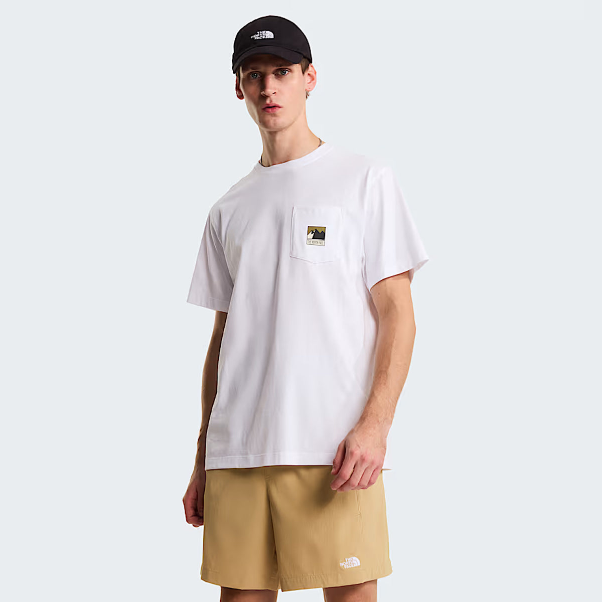 T-Shirt Mountain Logo Relaxed TNF White