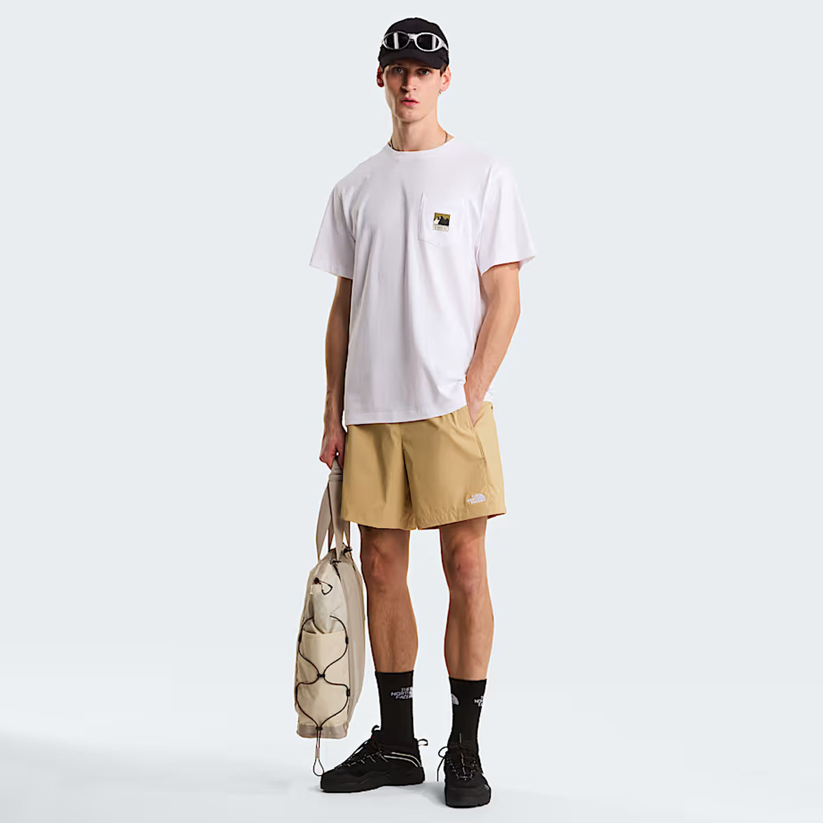T-Shirt Mountain Logo Relaxed TNF White