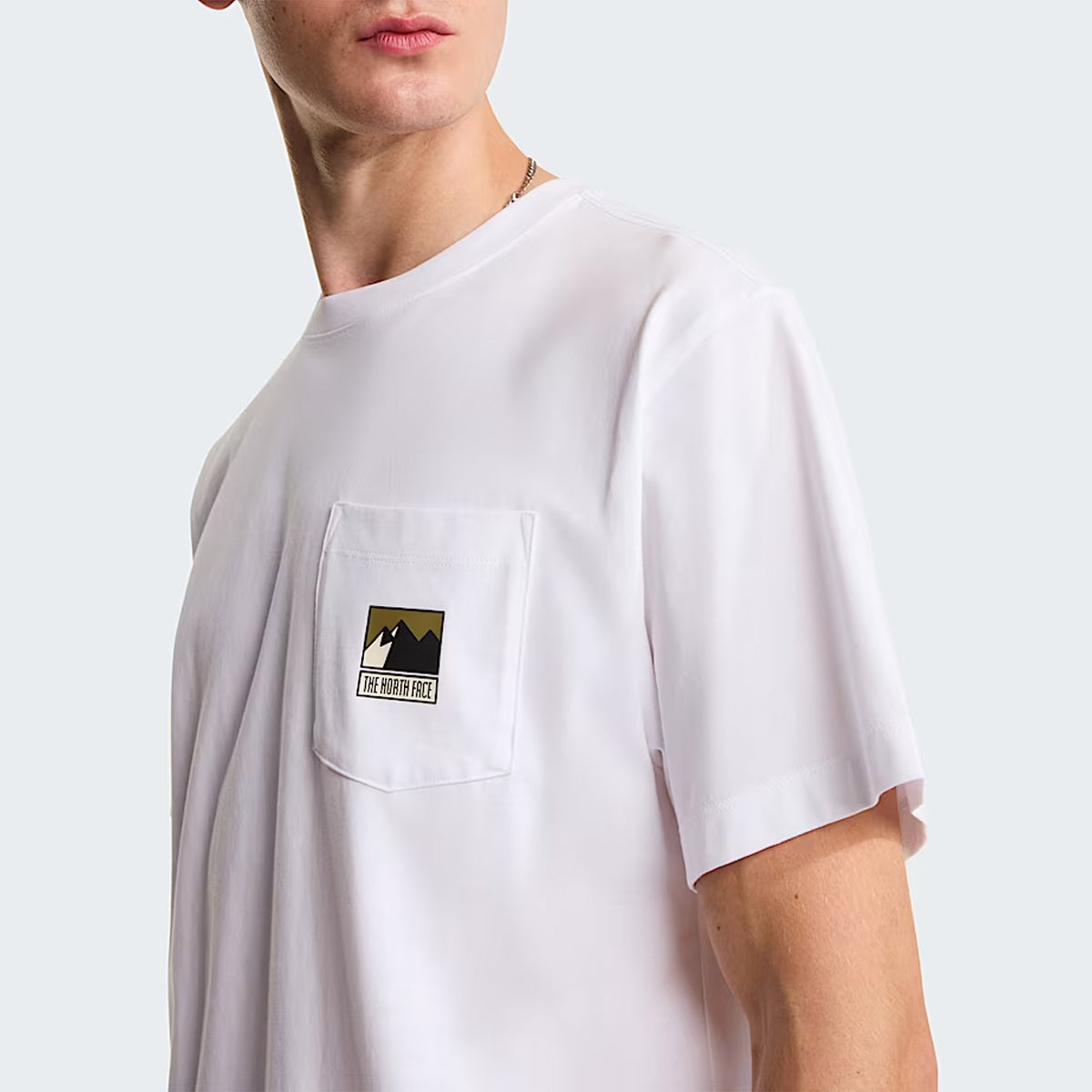 T-Shirt Mountain Logo Relaxed TNF White