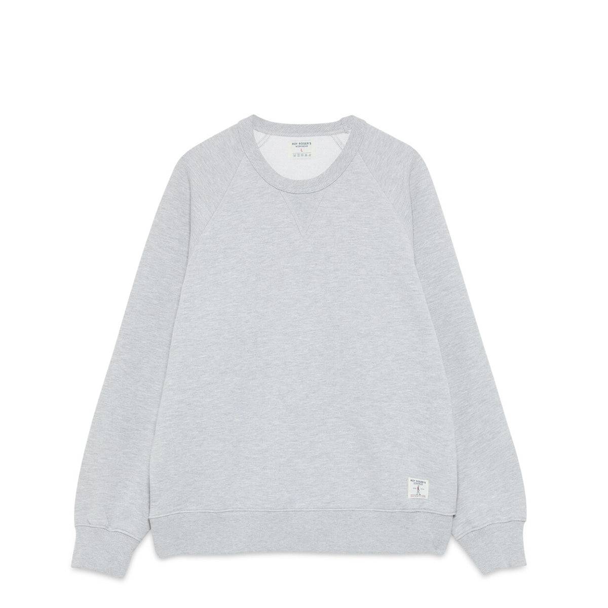 Felpa Crew Washed Grey Mel.
