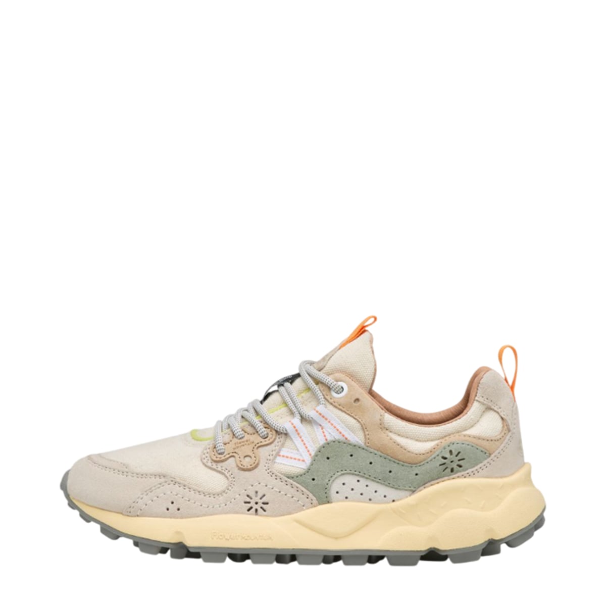 Sneakers Uomo Yamano 3 Suede/Canvas Off White Sage